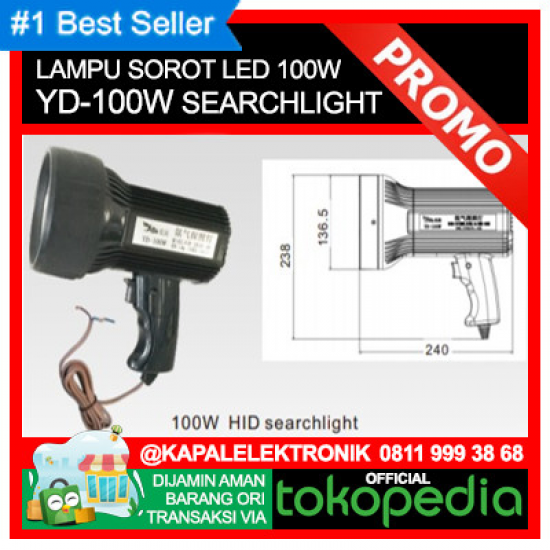 LAMPU SOROT KAPAL 100W