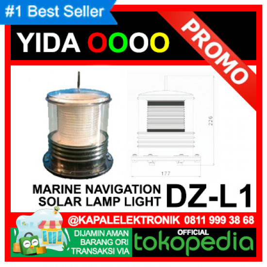 NAVIGATION LIGHT SOLAR DZ L1 (GREEN)