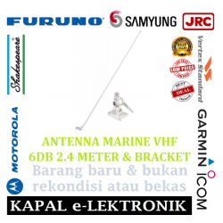 NAKATA ANTENNA VHF MARINE NH5101 6DB 2,4M DAN BRACKET NH 5101