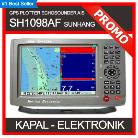 SUNHANG AIS CLASS B SH1098AF GPS PLOTTER ECHOSOUNDER 300W SH 1098 AF