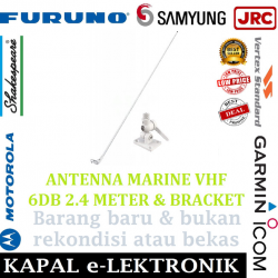 NAKATA ANTENNA VHF MARINE NH5101 6DB 2,4M DAN BRACKET NH 5101