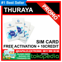 THURAYA SIM CARD PERDANA + 10 CREDIT PULSA + FREE ACTIVATION